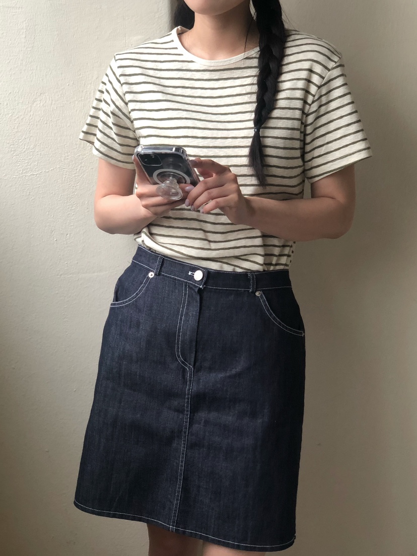ONDO-P韓國直郵女士新款24春夏職業人氣推薦休閑T恤亞麻ONDO-PT恤