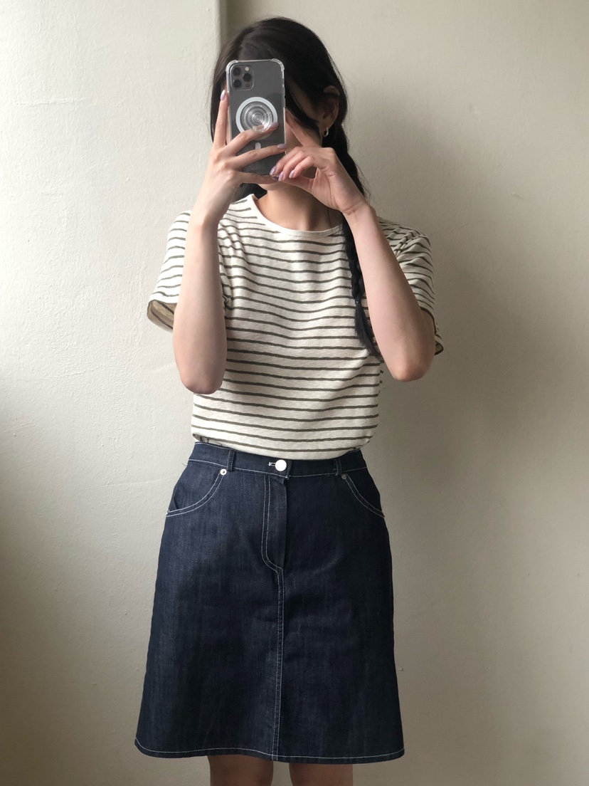 ONDO-P韓國直郵女士新款24春夏職業人氣推薦休閑T恤亞麻ONDO-PT恤