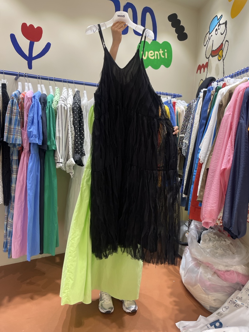 Venti韓國直郵女裝新品時尚休閑真品24春夏熱賣人氣連衣裙VENTI連衣裙圖色2