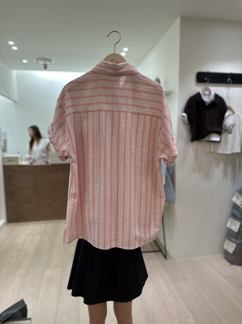 LUBRY韓國直郵女裝新品真品24春夏時尚人氣休閑襯衫蕾絲衫NOPROBLEM襯衫/蕾絲衫