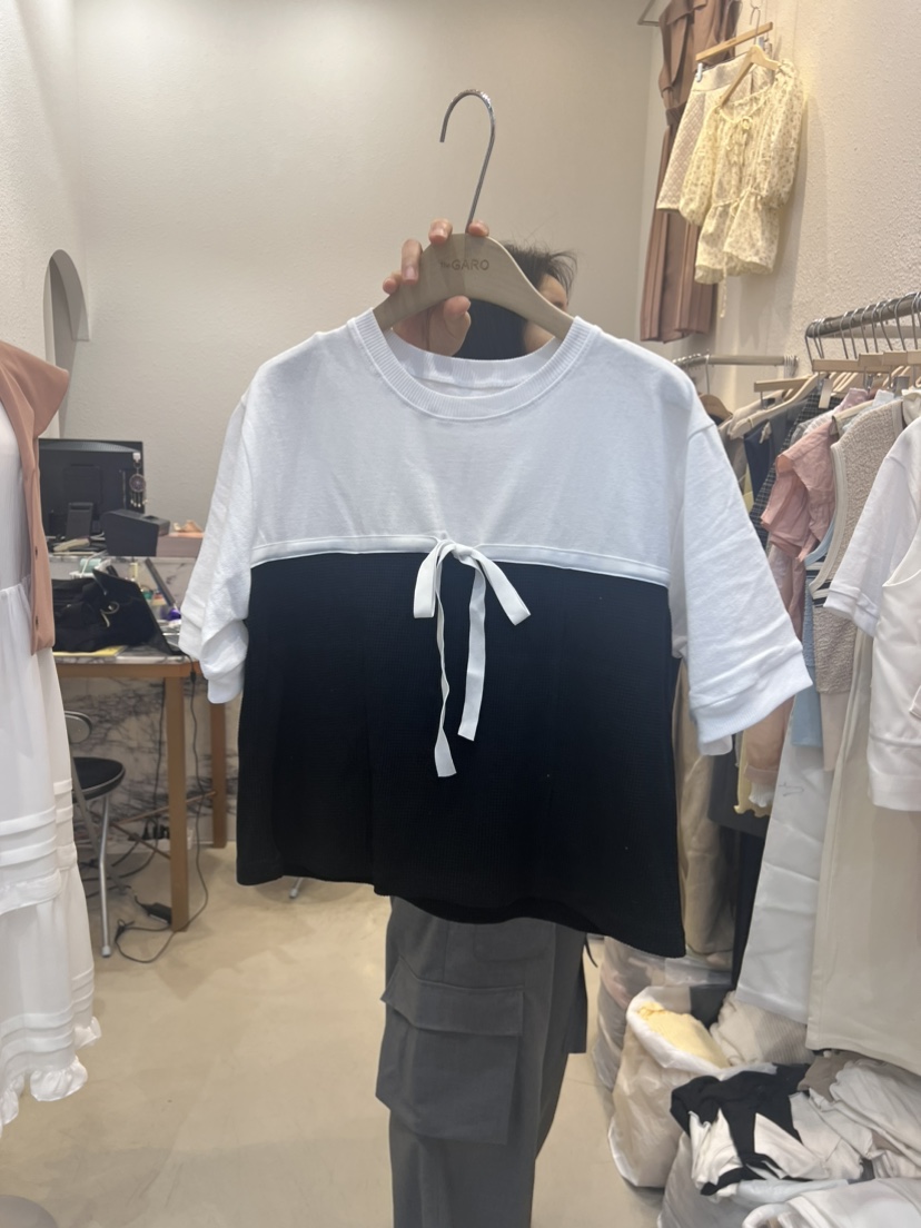 THE GARO韓國直郵東大門代購女裝新款熱賣24春夏職業T恤HYPEARLT恤圖色2