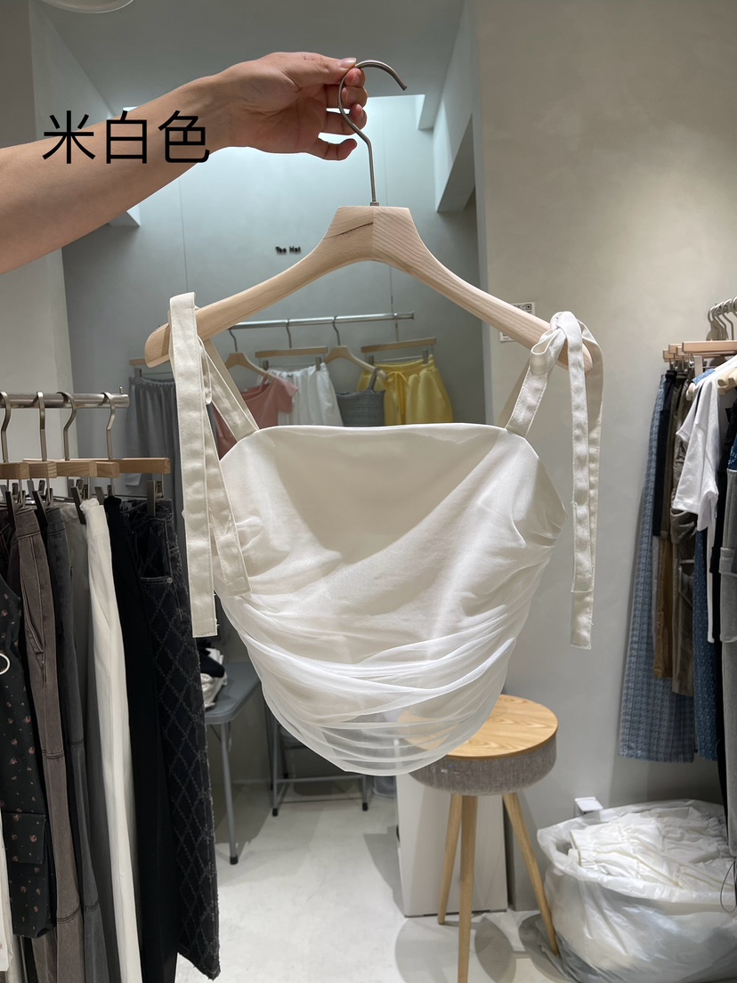 TOO HOT韓國直郵東大門代購女裝新品推薦24春夏吊帶背心蕾絲TOO HOT吊帶/背心