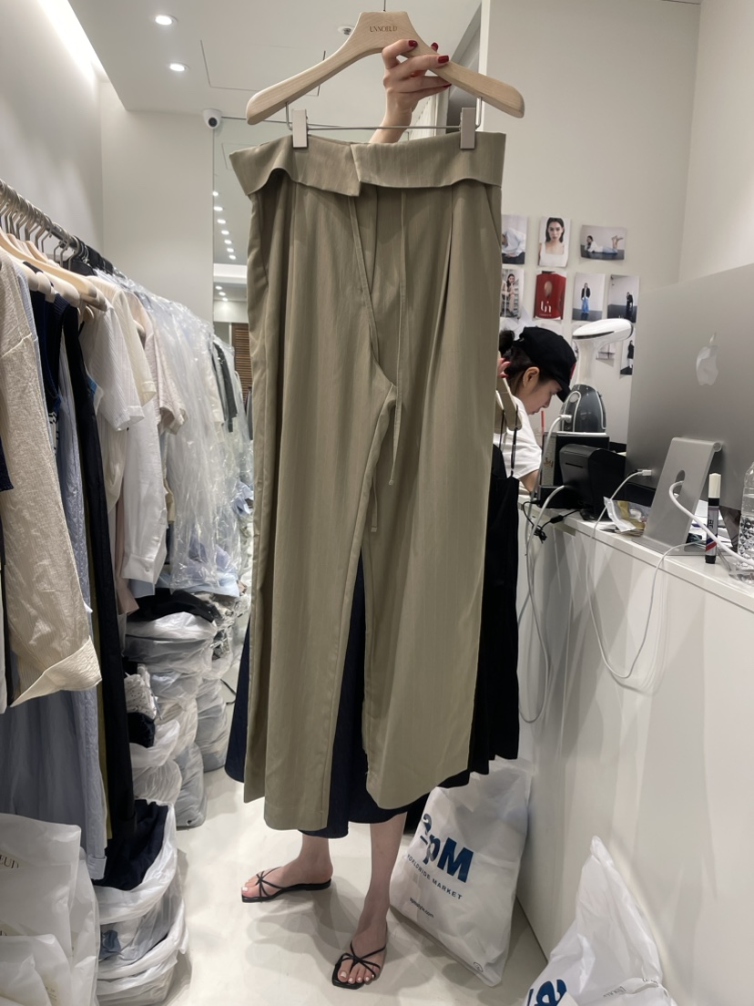 UNNOEUD直郵韓國代購女裝新品24春夏推薦真品熱賣休閑休閑褲THE REST/UNNOEUD休閑褲