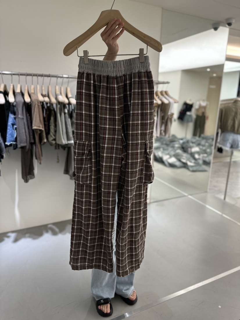 VAULT直郵韓國代購女裝新品熱賣真品職業推薦人氣休閑褲格紋VAULT休閑褲