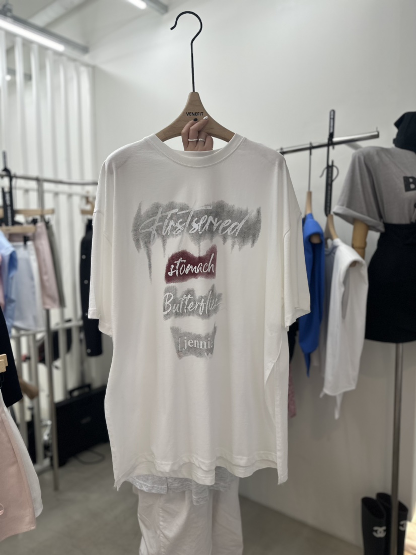 VENEFIT韓國直郵東大門實拍女裝新品職業真品推薦24春夏T恤VENEFIT/JENNIET恤
