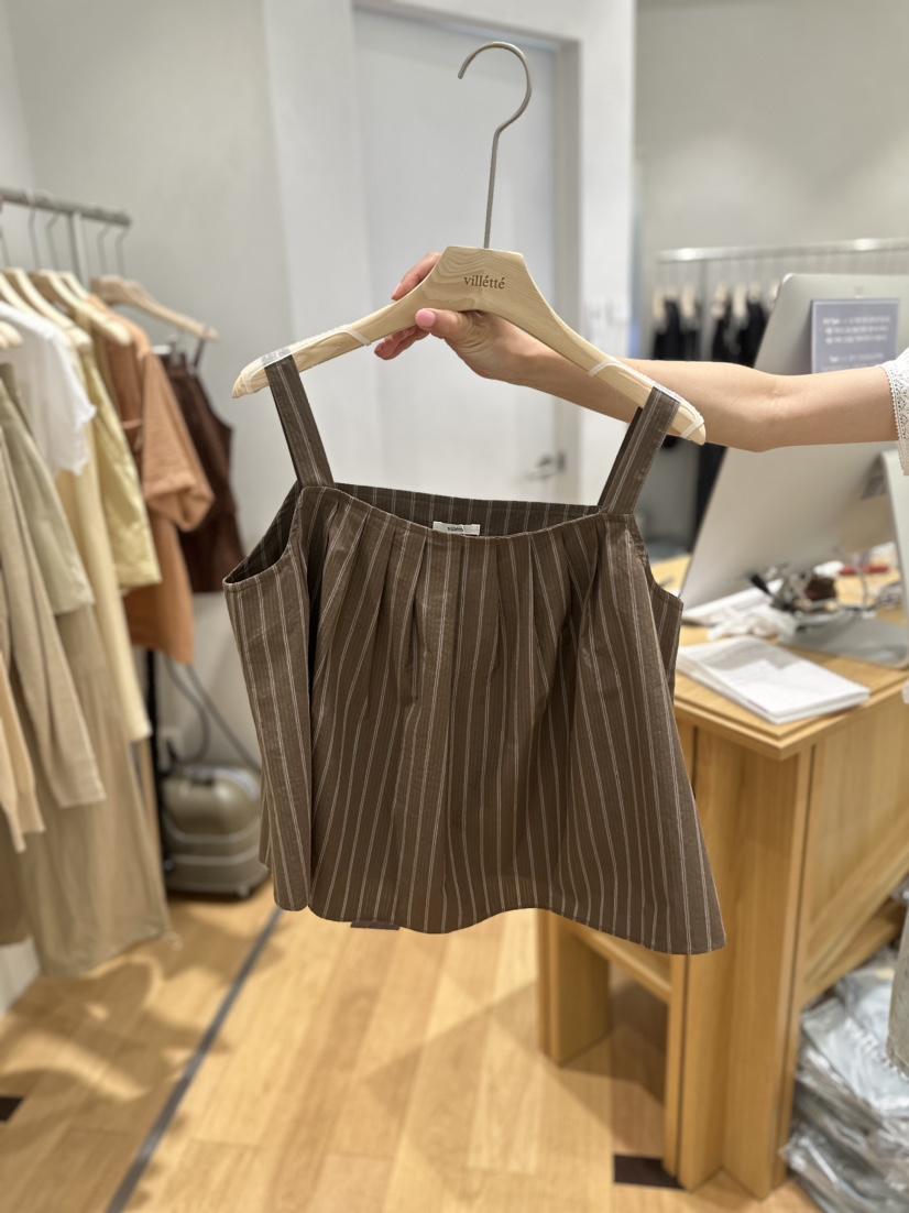 VILLETTE/REFORM韓國直郵東大門代購女裝新品24春夏吊帶背心CREAM-P吊帶/背心