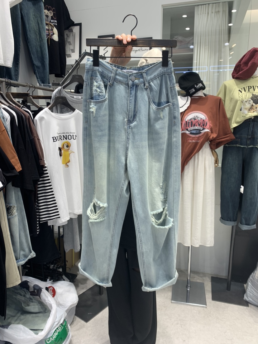CARNABY韓國直郵東大門代購女裝新品推薦時尚24春夏牛仔褲CARNABY牛仔褲