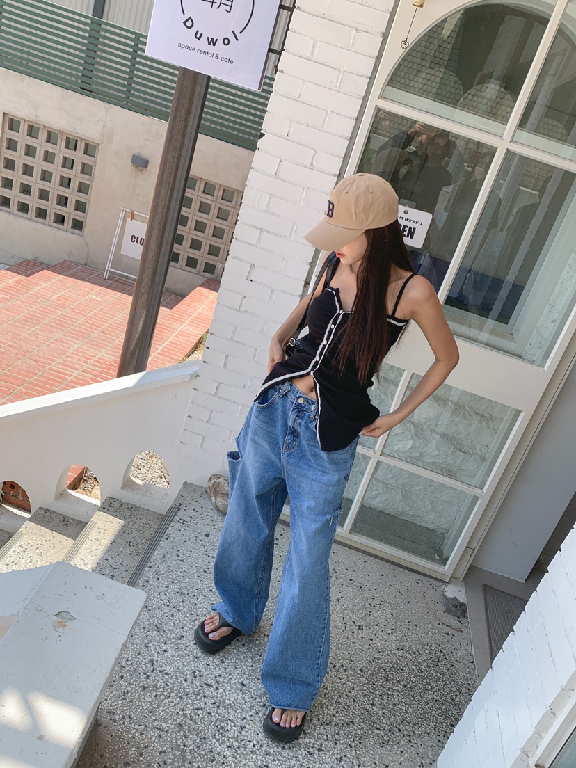 LESTITCH直郵韓國代購女裝新款休閑熱賣真品時尚24春夏吊帶背心MENTOR吊帶/背心