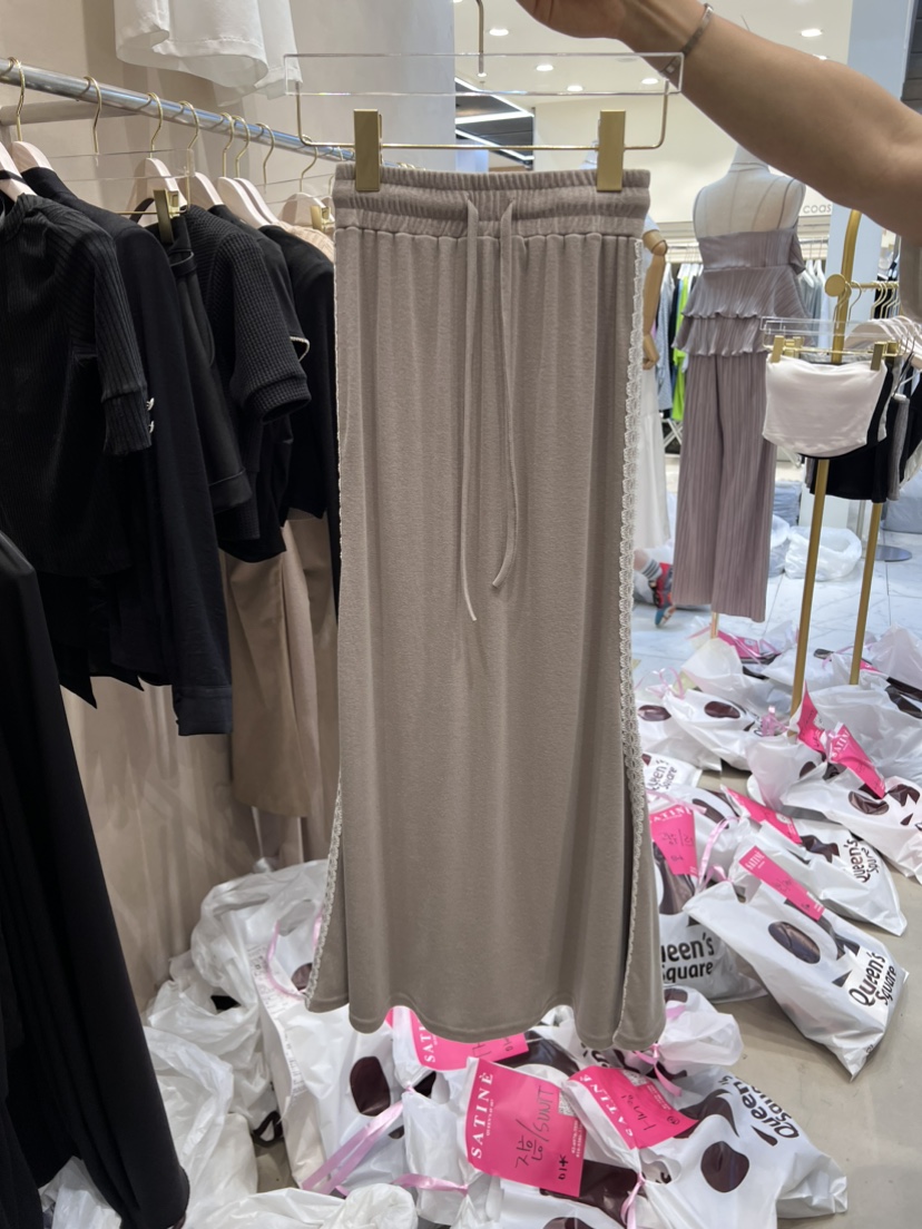 Satine/REWOO直郵韓國代購女裝新品24春夏人氣真品時尚長裙Satine/REWOO長裙