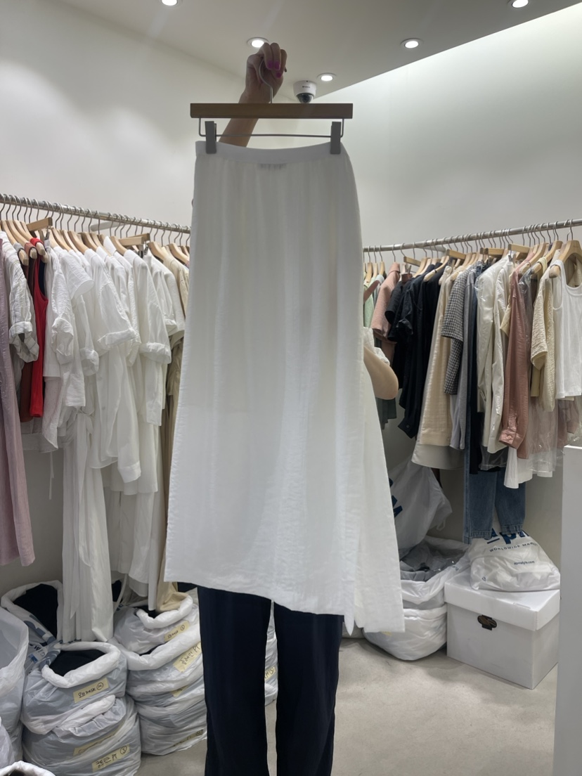 Sendtwo直郵韓國代購女裝新品休閑人氣24春夏時尚推薦長裙SENDTWO長裙
