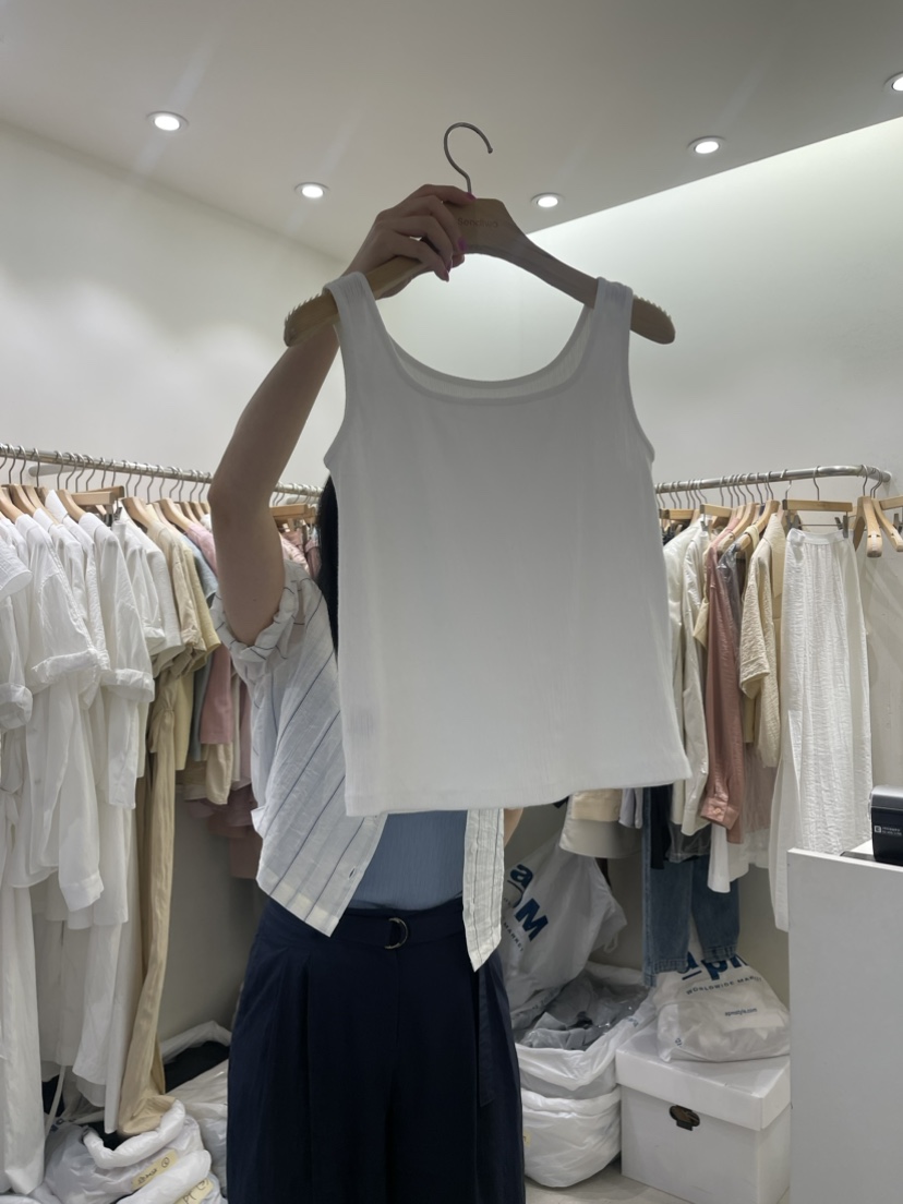Sendtwo韓國直郵東大門代購女裝新款熱賣推薦職業時尚吊帶背心SENDTWO吊帶/背心