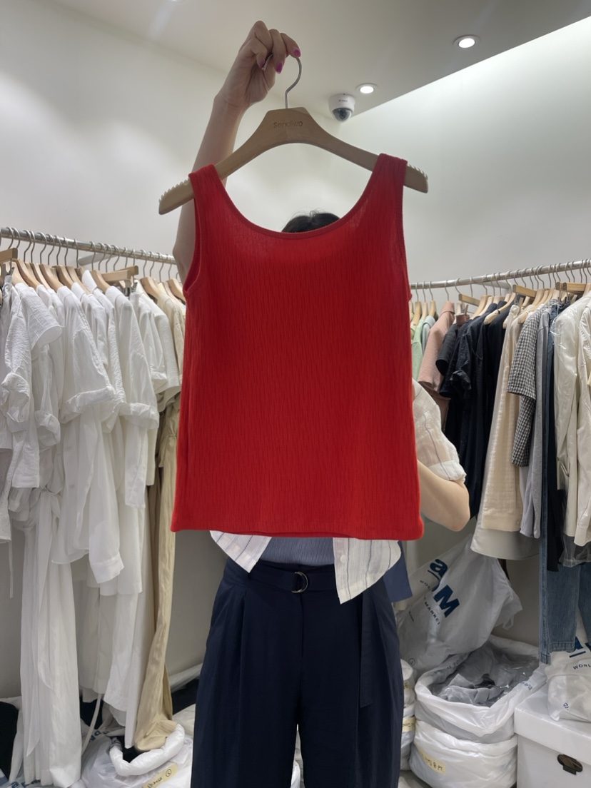Sendtwo韓國直郵東大門代購女裝新款熱賣推薦職業時尚吊帶背心SENDTWO吊帶/背心圖色5