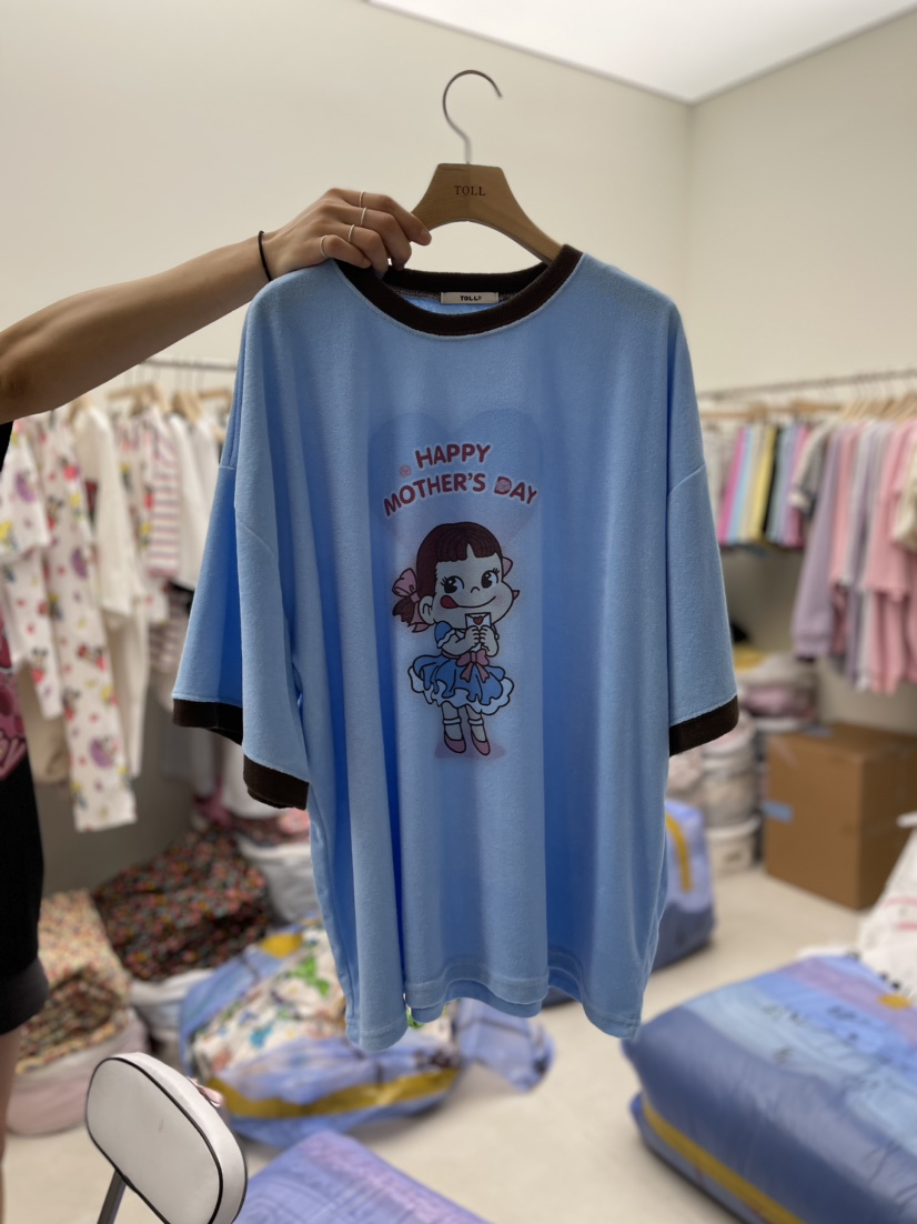 TOLL韓國直郵女裝新款推薦24春夏人氣職業熱賣真品時尚T恤TOLLT恤圖色3