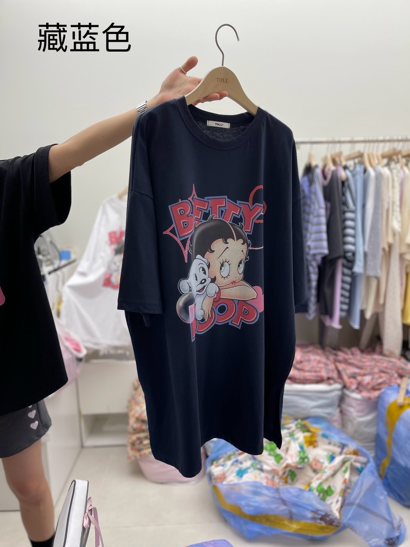 TOLL韓國直郵東大門代購女裝新品熱賣休閑24春夏真品職業T恤TOLLT恤圖色2