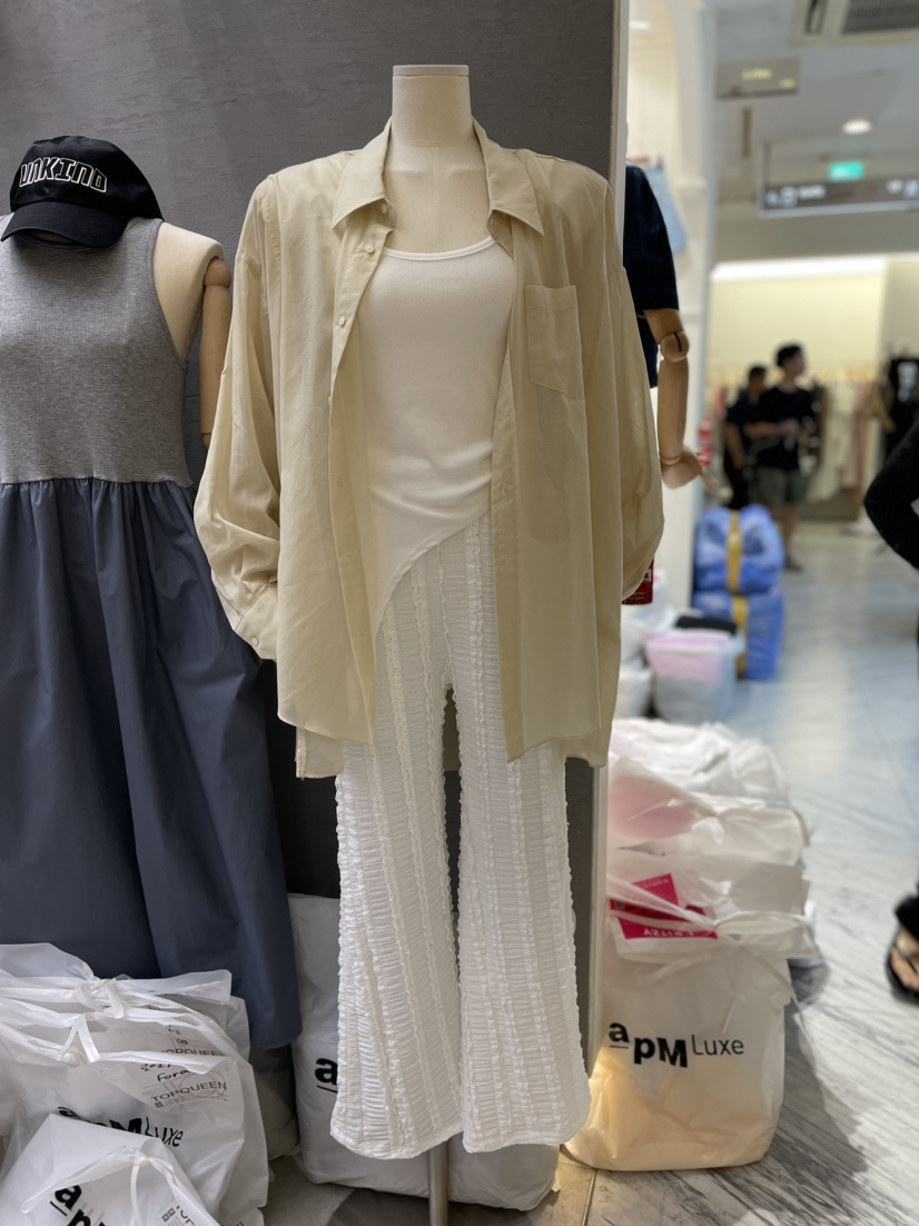 TOPQUEEN韓國直郵東大門代購女裝新品人氣休閑24春夏襯衫蕾絲衫UOOV襯衫/蕾絲衫