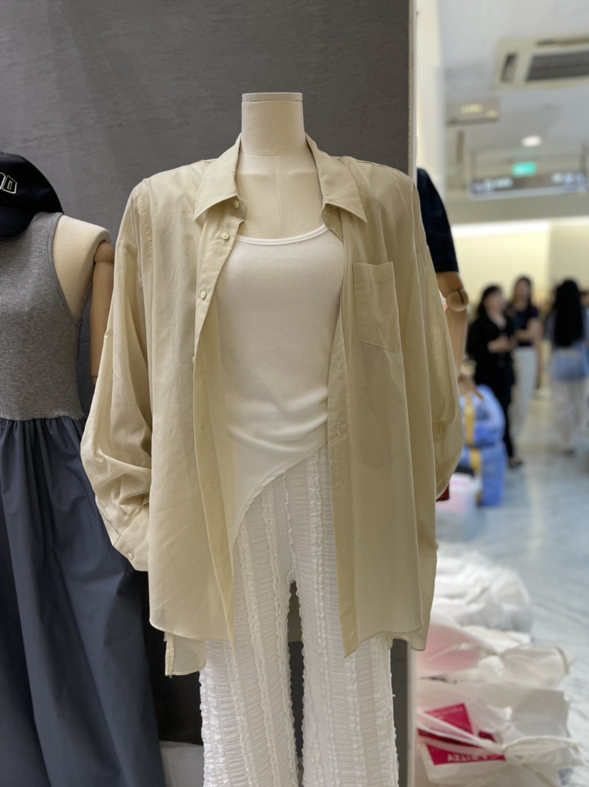 TOPQUEEN韓國直郵東大門代購女裝新品人氣休閑24春夏襯衫蕾絲衫UOOV襯衫/蕾絲衫圖色3