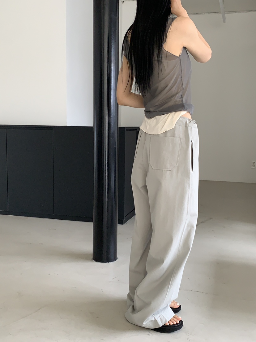 US韓國直郵東大門實拍女裝新品24春夏職業休閑真品休閑褲US休閑褲