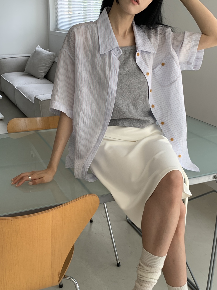 US韓國直郵東大門代購女裝新品真品時尚休閑推薦襯衫蕾絲衫US襯衫/蕾絲衫