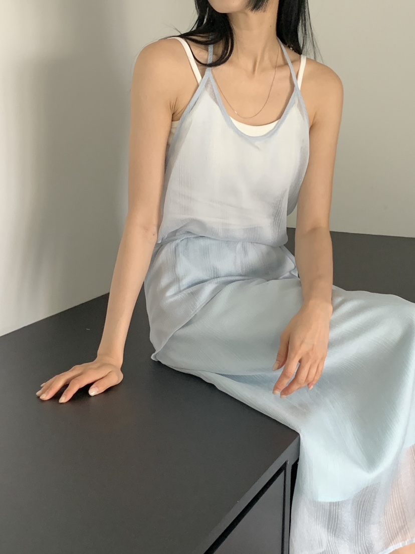US韓國直郵女裝新款人氣職業時尚真品24春夏熱賣吊帶背心US吊帶/背心