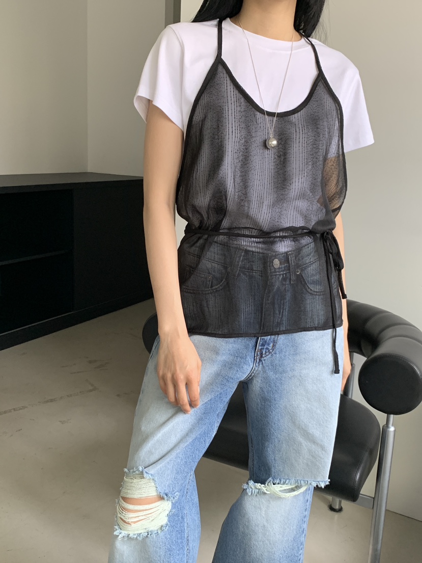 US韓國直郵女裝新款人氣職業時尚真品24春夏熱賣吊帶背心US吊帶/背心