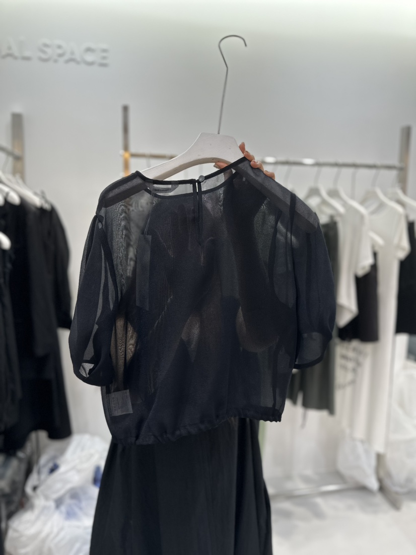 VISUAL SPACE直郵韓國代購女裝新品人氣24春夏襯衫蕾絲衫VISUAL SPACE襯衫/蕾絲衫