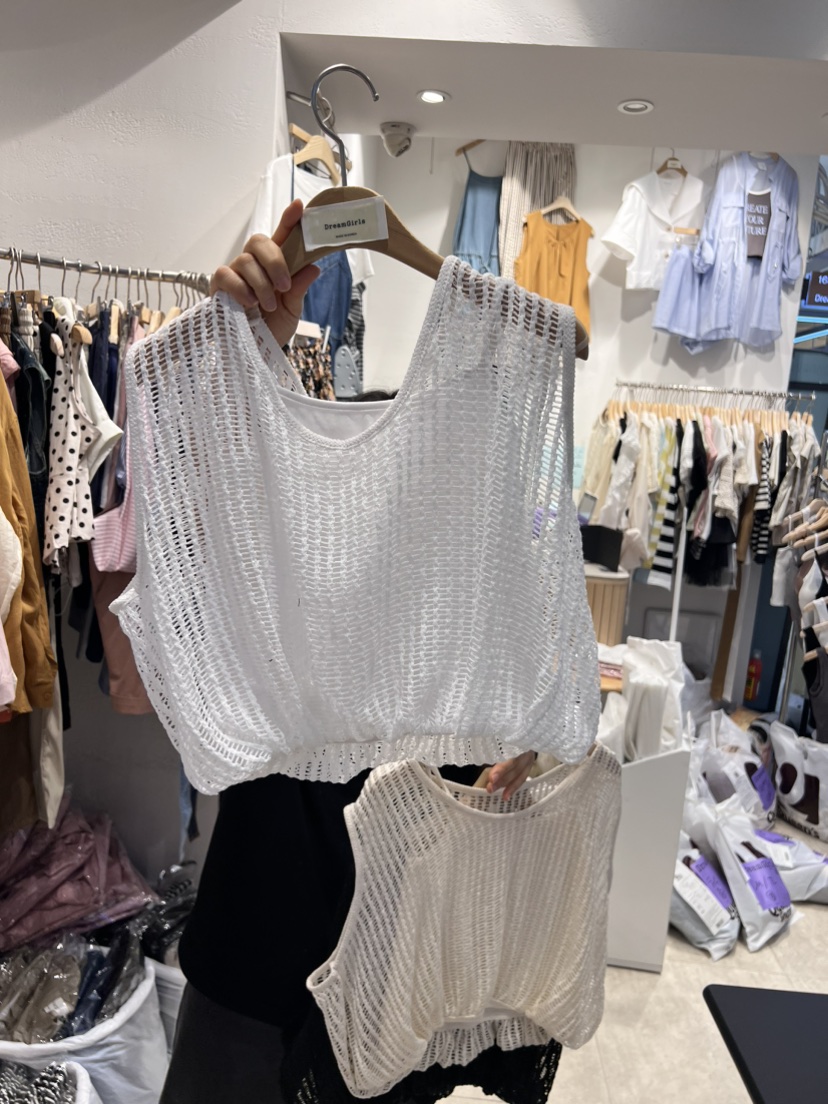 HOT PLACE/DREAM GIRIS韓國直郵東大門代購女裝新品人氣針織衫空針織衫圖色1