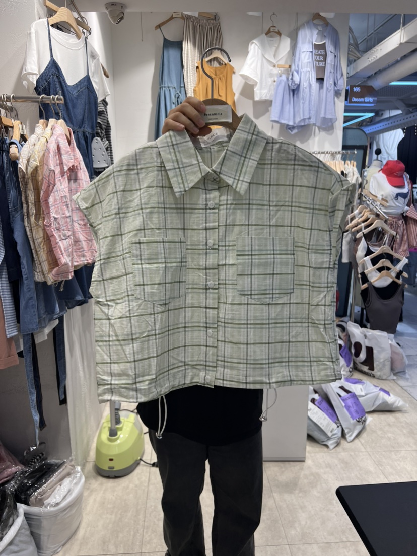 HOT PLACE/DREAM GIRIS韓國直郵東大門實拍女裝新品人氣襯衫蕾絲衫空襯衫/蕾絲衫圖色4