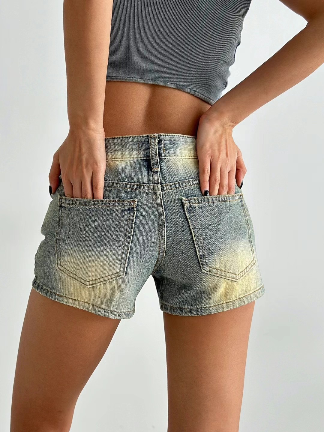 JJIM直郵韓國代購女裝新款時尚休閑真品熱賣職業24春夏短褲JJIM短褲