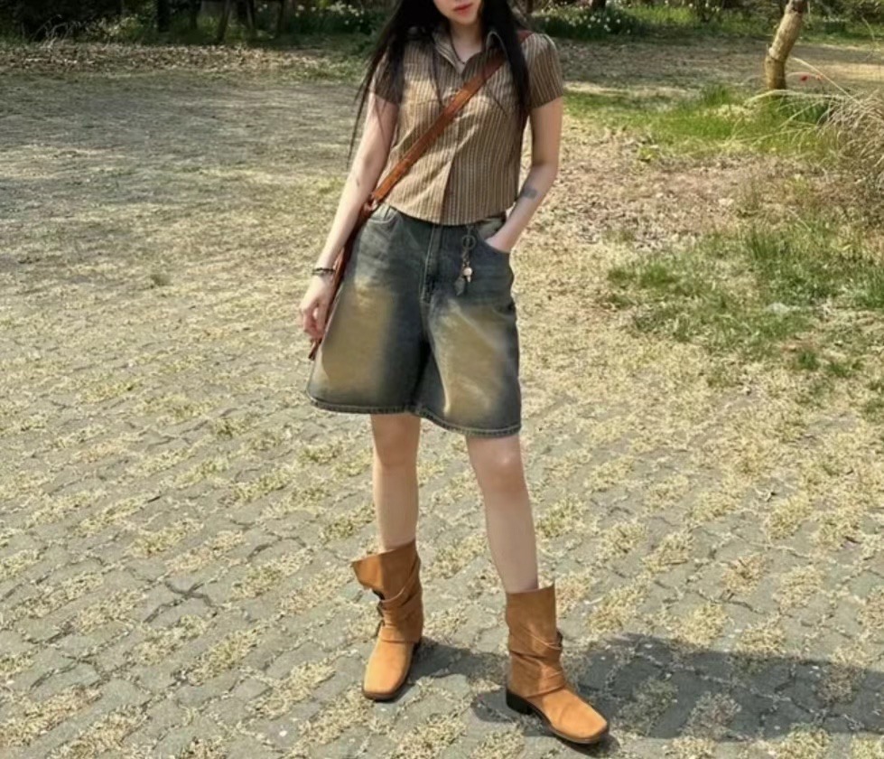 JJIM直郵韓國代購女裝新款真品人氣時尚休閑24春夏職業短褲JJIM短褲