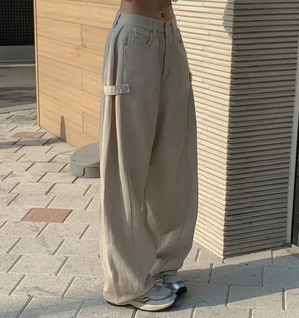 JJIM韓國直郵東大門實拍女裝新品推薦熱賣職業真品24春夏休閑褲JJIM休閑褲
