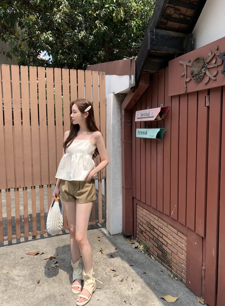 MEMO CLASSIC韓國直郵女裝新款人氣熱賣推薦職業休閑吊帶背心MEMO CLASSIC吊帶/背心