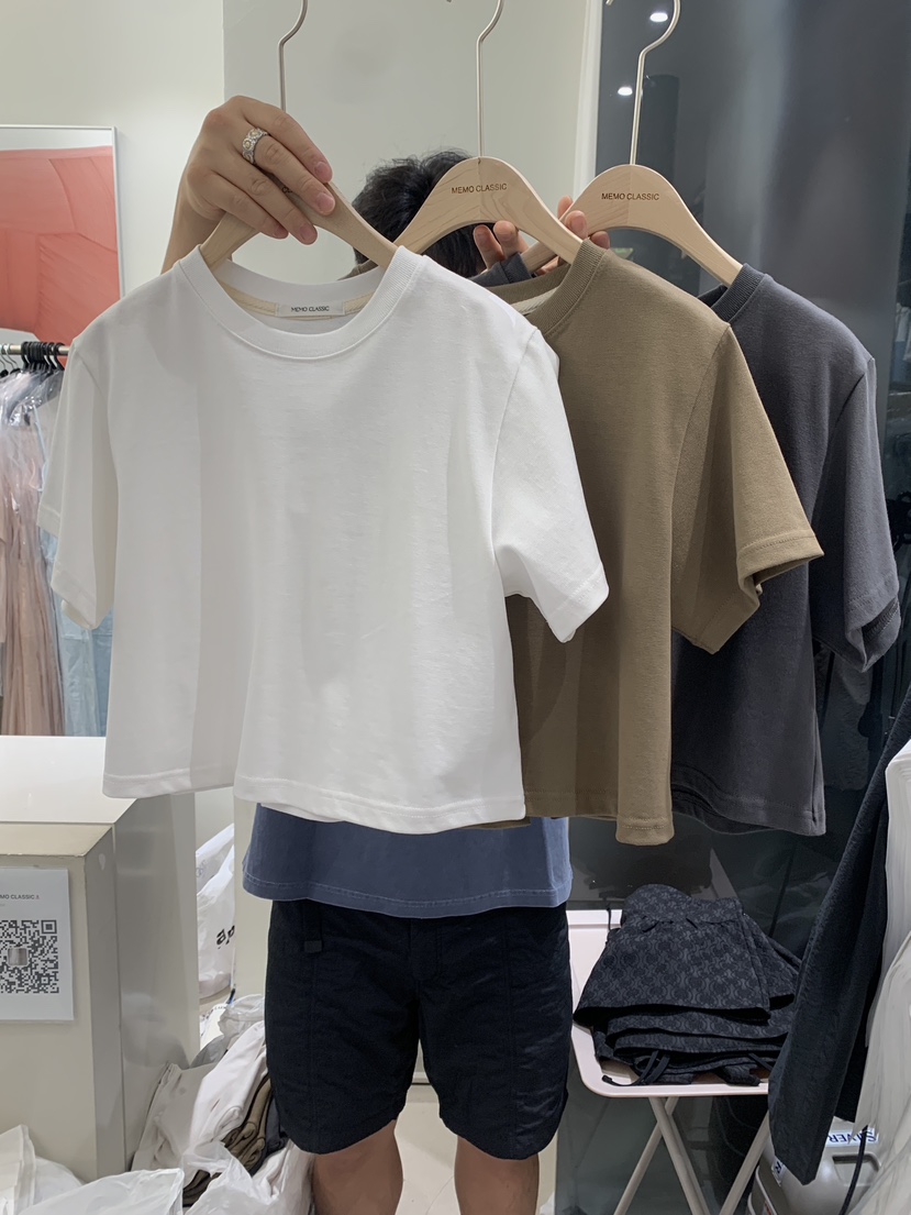 MEMO CLASSIC韓國直郵女裝新品24春夏職業真品時尚熱賣T恤MEMO CLASSICT恤