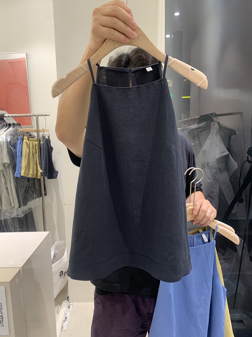 MEMO CLASSIC韓國直郵女裝新品24春夏推薦職業吊帶背心亞麻MEMO CLASSIC吊帶/背心