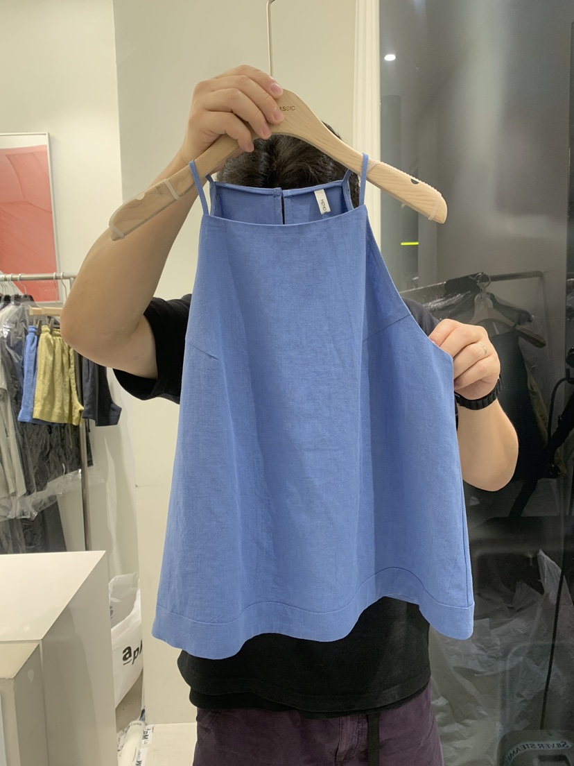 MEMO CLASSIC韓國直郵女裝新品24春夏推薦職業吊帶背心亞麻MEMO CLASSIC吊帶/背心圖色3