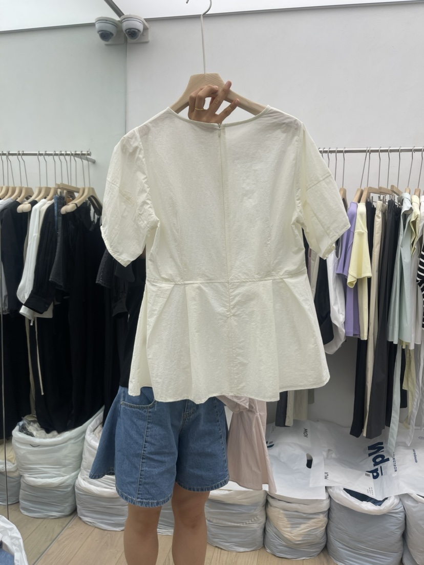 MOI韓國直郵東大門實拍女裝新品24春夏熱賣時尚襯衫蕾絲衫MOI-A襯衫/蕾絲衫