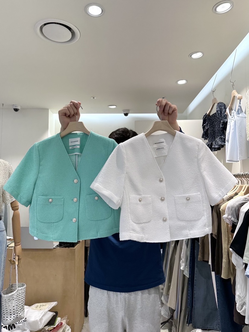 NOTTINGHAM韓國直郵東大門實拍女裝新品熱賣休閑真品夾克打折OUR MINUTE夾克