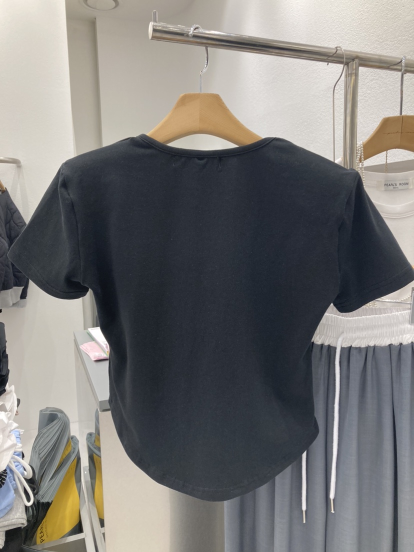 PEARLS ROOM韓國直郵女裝新品24春夏真品推薦休閑時尚T恤MULCUPT恤