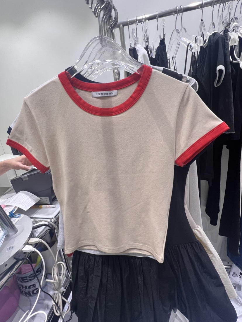 TOPDRESSING韓國直郵東大門代購女士新款休閑24春夏時尚T恤THE BRUNCHT恤圖色2
