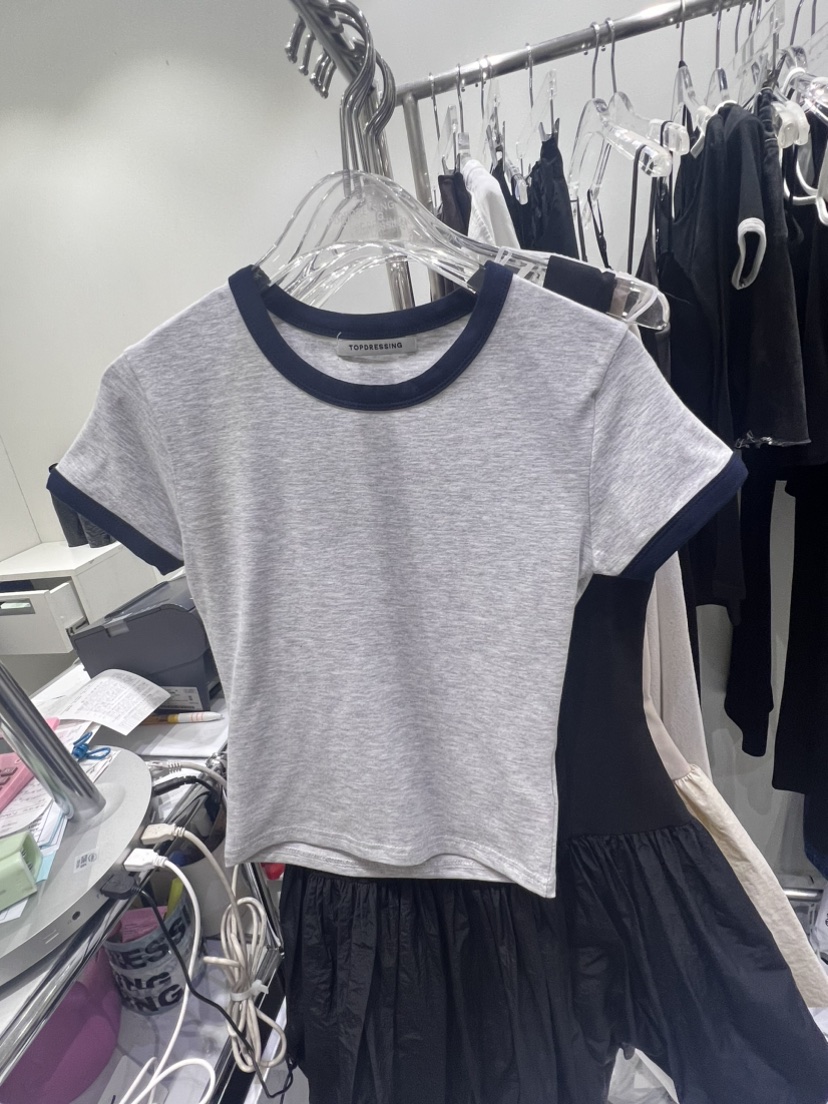 TOPDRESSING韓國直郵東大門代購女士新款休閑24春夏時尚T恤THE BRUNCHT恤圖色3