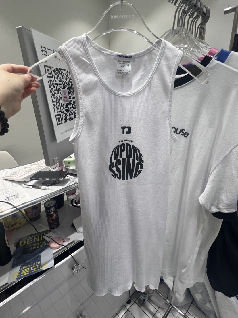 TOPDRESSING韓國直郵東大門實拍女裝新款休閑推薦24春夏吊帶背心THE BRUNCH吊帶/背心圖色3