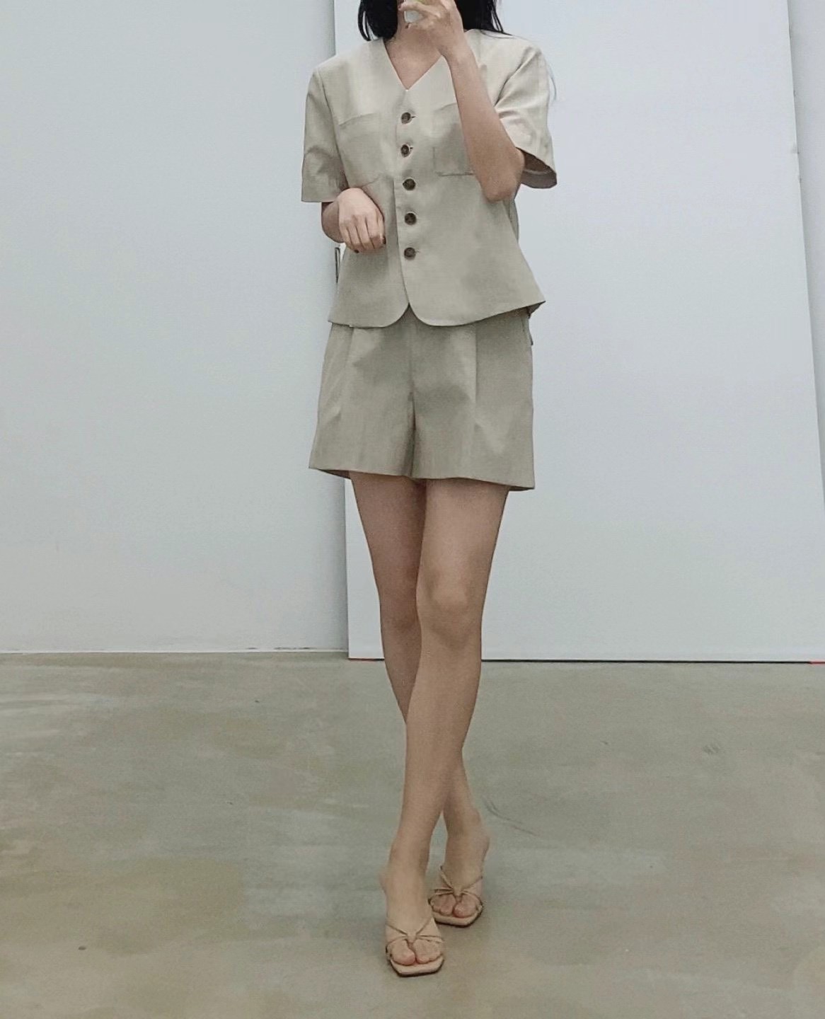 VOLANT直郵韓國代購女裝新品時尚職業休閑真品熱賣推薦短褲POLLEN短褲