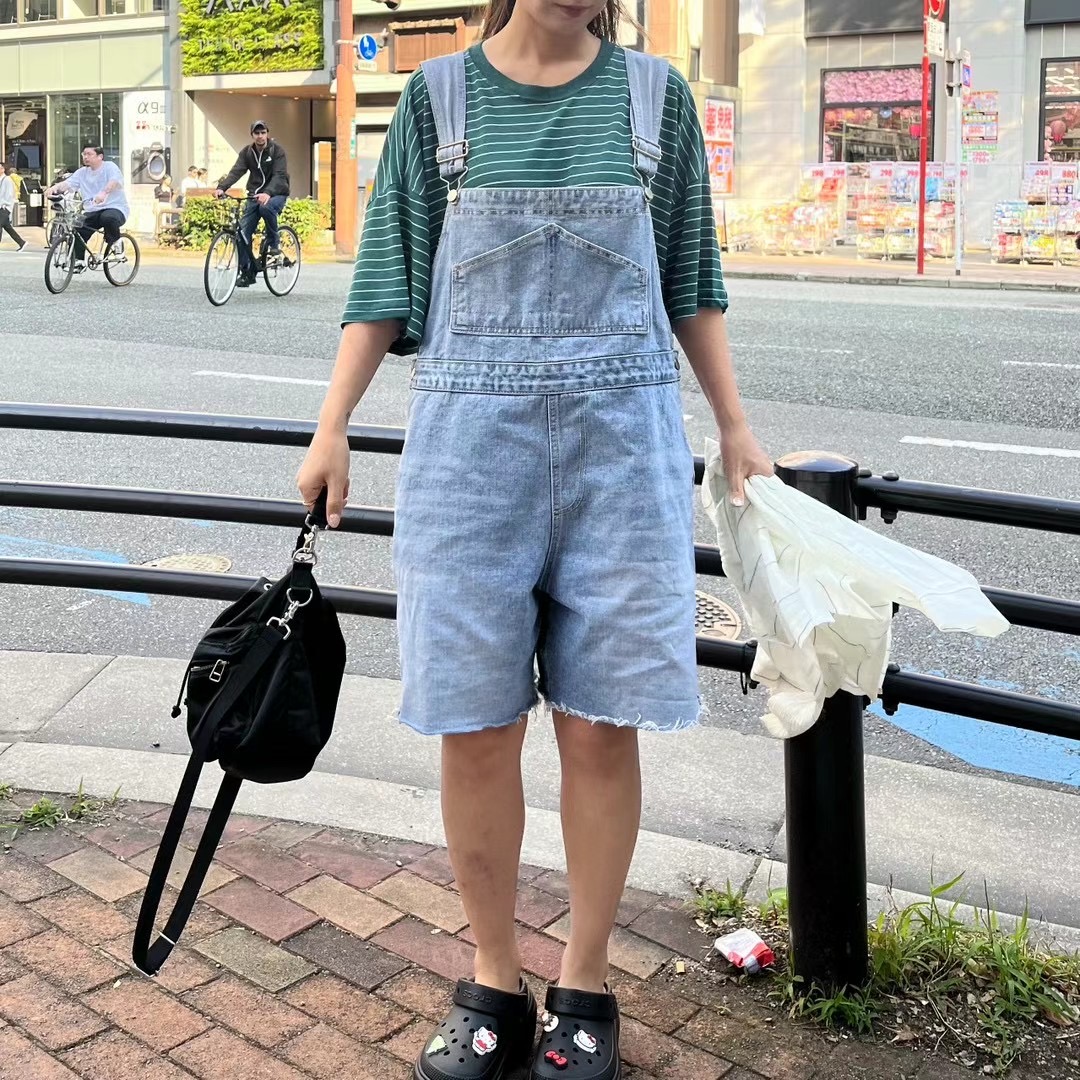 WEATHERISGOOD直郵韓國代購女裝新品休閑職業推薦熱賣背帶褲WEATHERISGOOD背帶褲