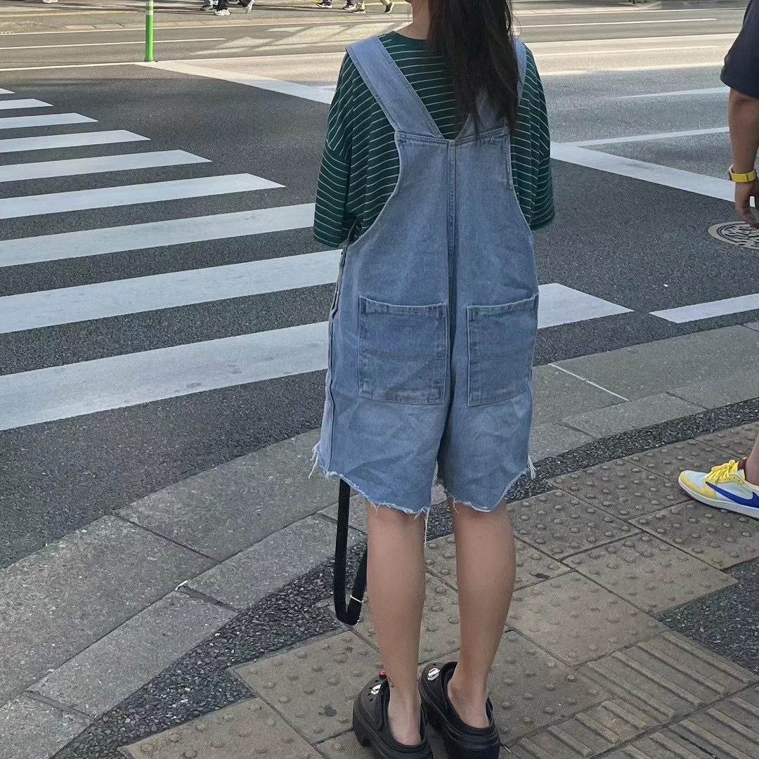 WEATHERISGOOD直郵韓國代購女裝新品休閑職業推薦熱賣背帶褲WEATHERISGOOD背帶褲