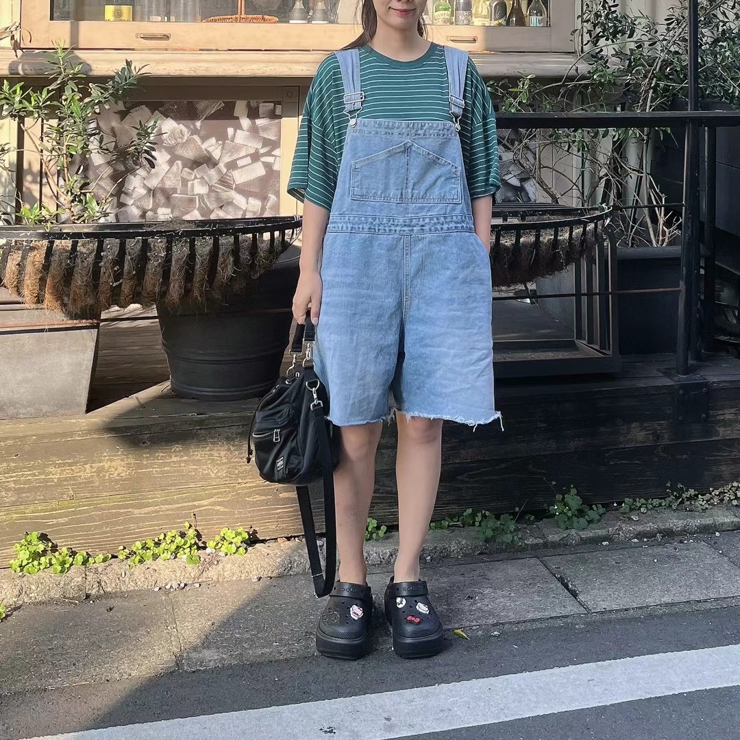 WEATHERISGOOD直郵韓國代購女裝新品休閑職業推薦熱賣背帶褲WEATHERISGOOD背帶褲