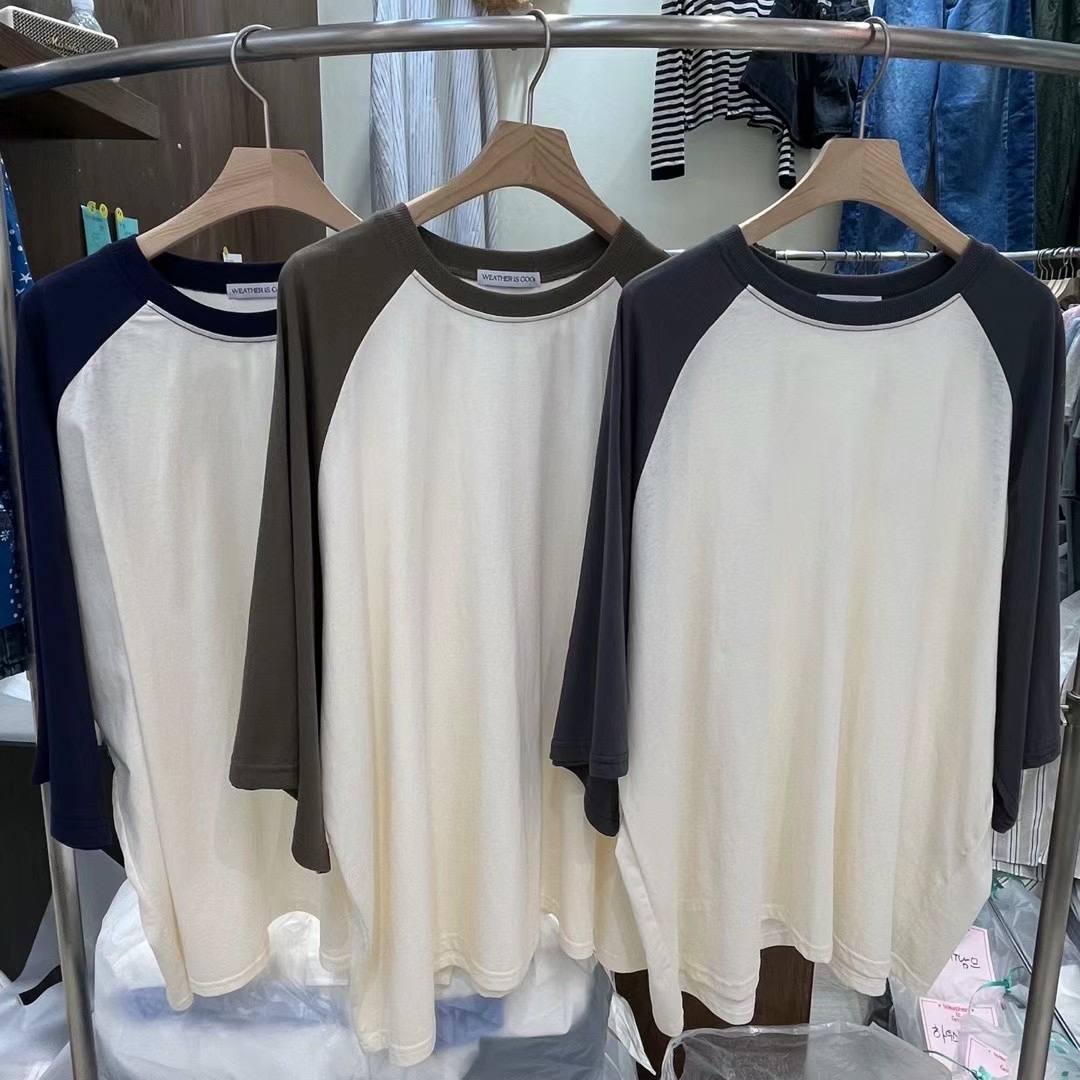 WEATHERISGOOD直郵韓國代購女裝新品人氣熱賣休閑24春夏T恤WEATHERISGOODT恤圖色3左二色
