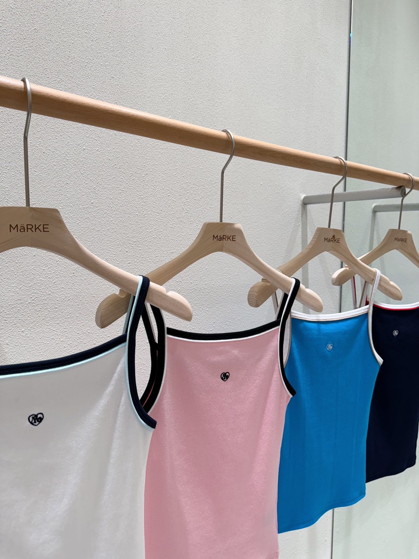 MARKE-P韓國直郵女裝新品時尚推薦真品職業休閑吊帶背心刺繡MARKE-P吊帶/背心