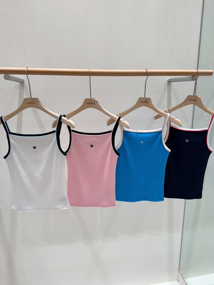 MARKE-P韓國直郵女裝新品時尚推薦真品職業休閑吊帶背心刺繡MARKE-P吊帶/背心