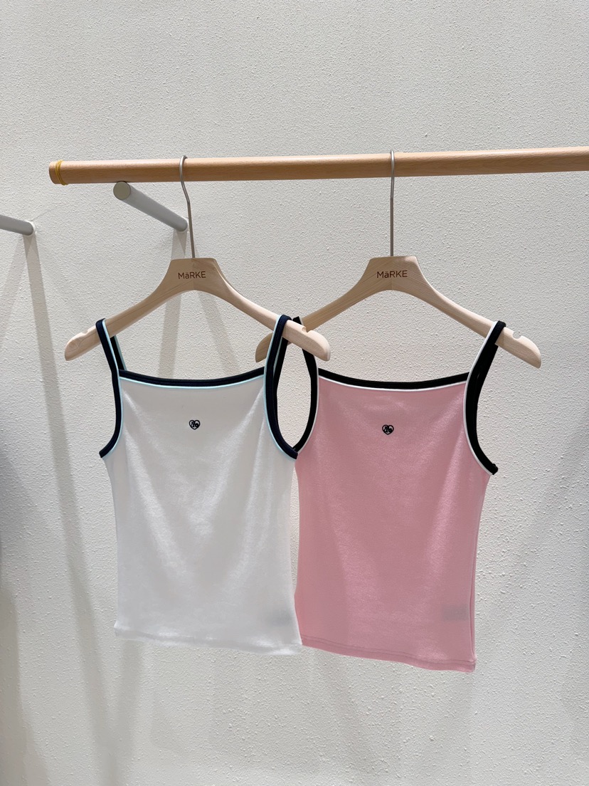MARKE-P韓國直郵女裝新品時尚推薦真品職業休閑吊帶背心刺繡MARKE-P吊帶/背心