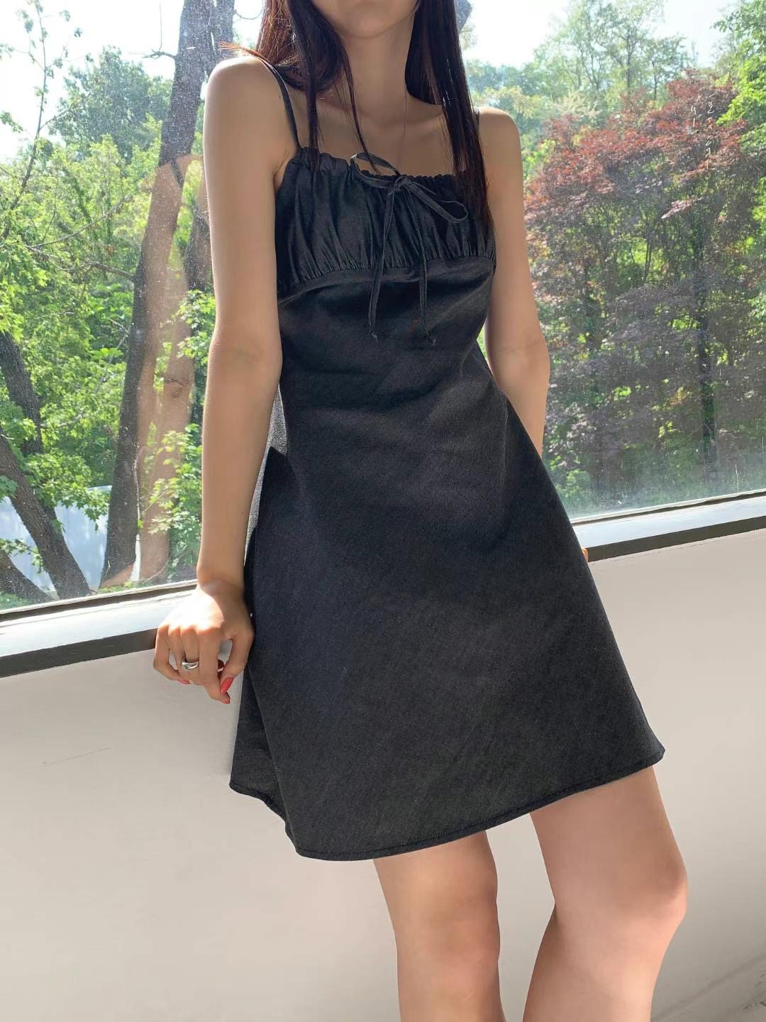 MYSEAN韓國直郵東大門代購女裝新品推薦真品時尚連衣裙牛仔布JEIIN連衣裙