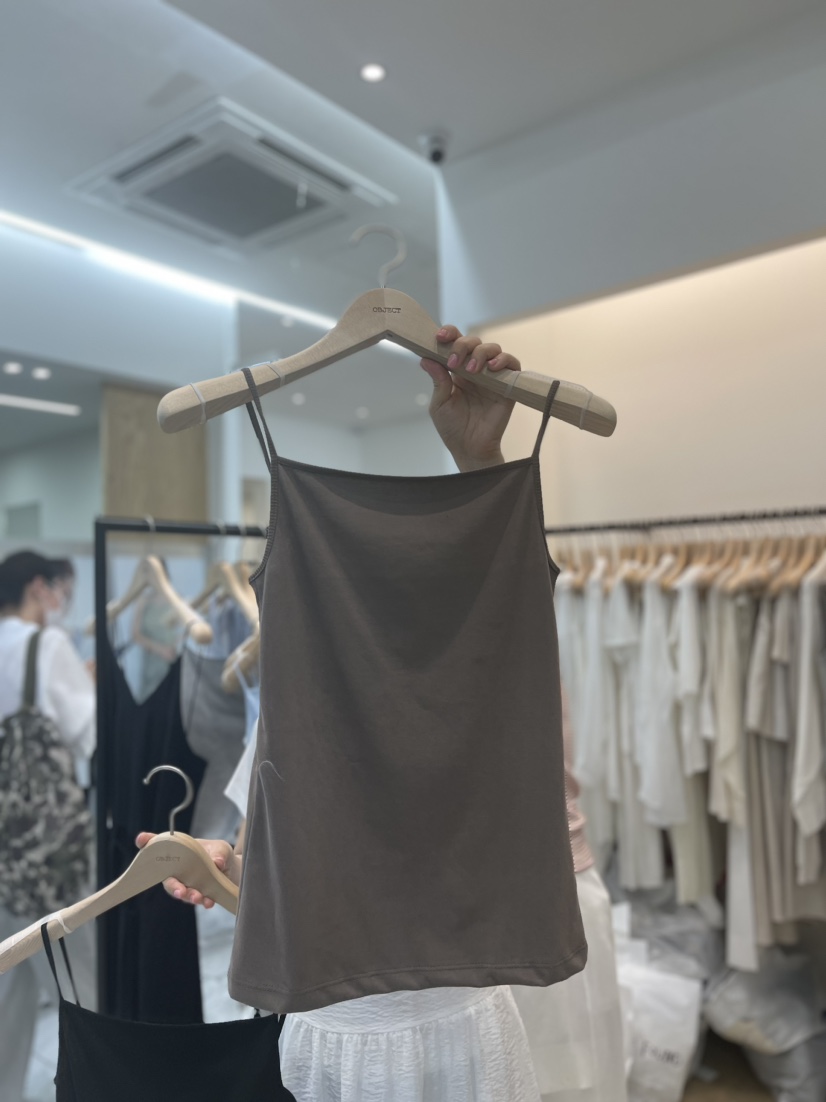 OBJECT韓國直郵女裝新款熱賣24春夏人氣職業休閑吊帶背心OBJECT吊帶/背心圖色4